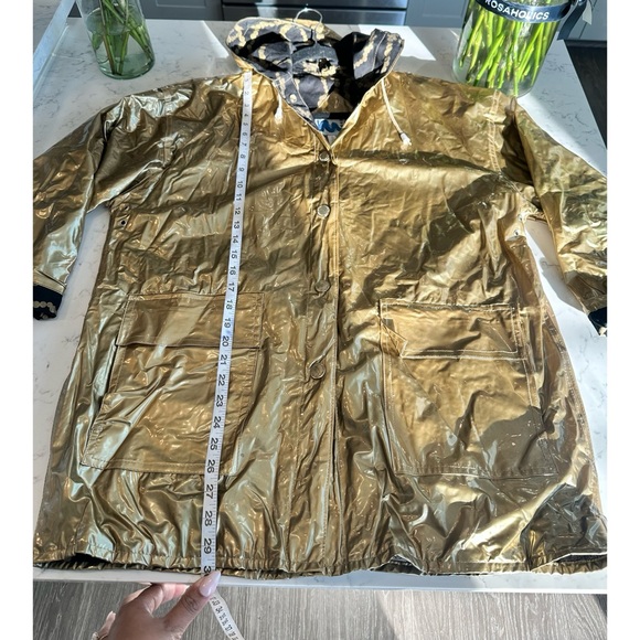 Vintage Slippery When Wet Gold Raincoat - Size Medium - Picture 11 of 12
